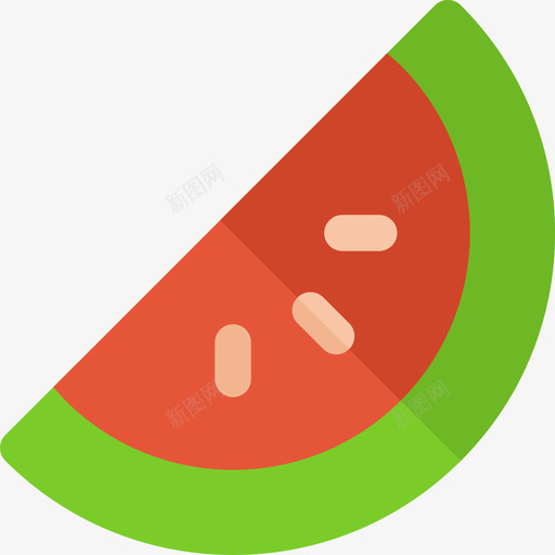 西瓜野餐3平的图标svg_新图网 https://ixintu.com 平的 西瓜 野餐3