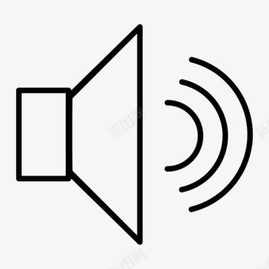 扬声器声音扬声器启用图标图标