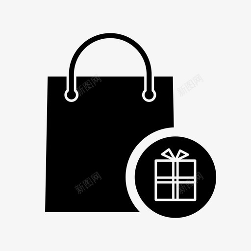 袋子礼物袋子礼物图标svg_新图网 https://ixintu.com 礼物 袋子 袋子礼物 购物 钱包