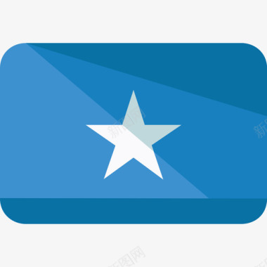 索马里国旗6平坦图标图标