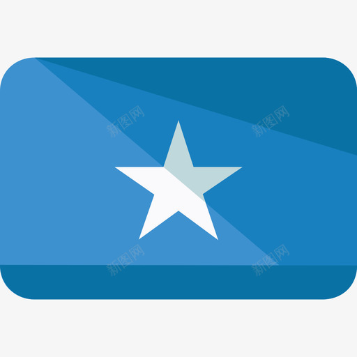 索马里国旗6平坦图标svg_新图网 https://ixintu.com 国旗6 平坦 索马里