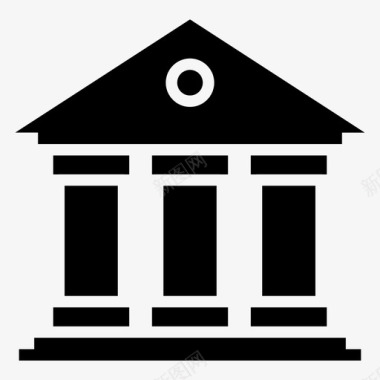 银行法院政府图标图标