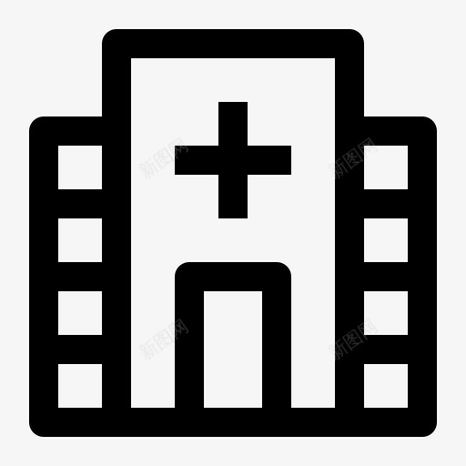 医院诊所卫生图标svg_新图网 https://ixintu.com 办公室 医疗 医院 医院线 卫生 诊所