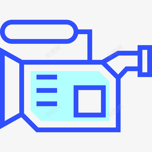 摄像机电影视频线性彩色图标svg_新图网 https://ixintu.com 摄像机 电影视频 线性彩色