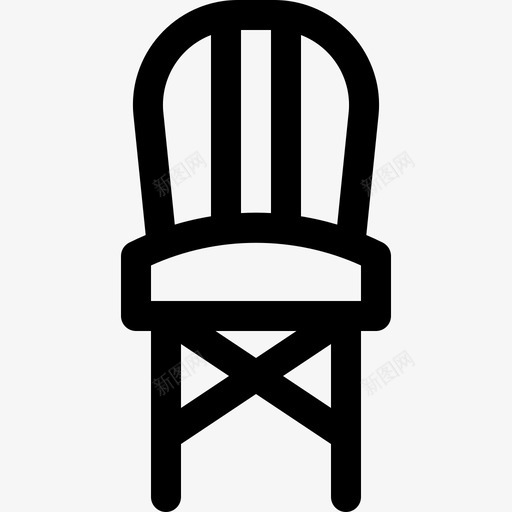 椅子家装4直线型图标svg_新图网 https://ixintu.com 家装4 椅子 直线型