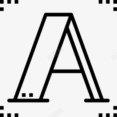 字母A图案41线形图标图标