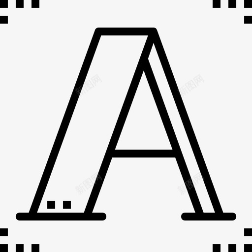 字母A图案41线形图标svg_新图网 https://ixintu.com 图案41 字母A 线形