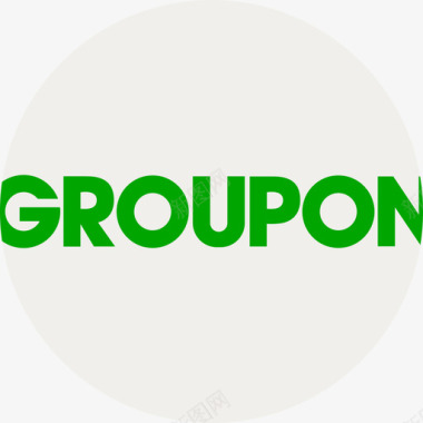 Groupon电子商务和支付方式徽标扁平图标图标