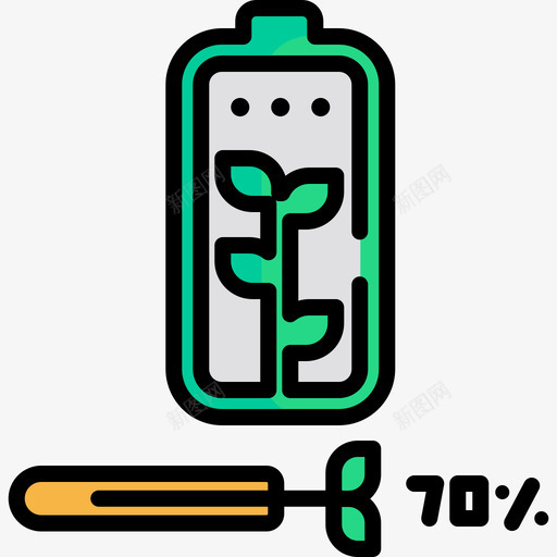 可再生能源未来技术9线性色彩图标svg_新图网 https://ixintu.com 可再生能源 未来技术9 线性色彩