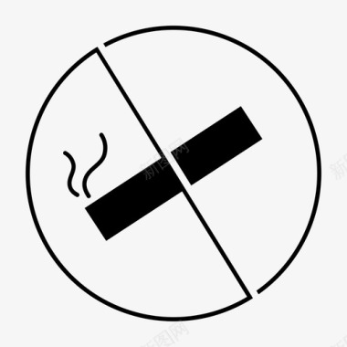 禁止吸烟吸烟区图标图标