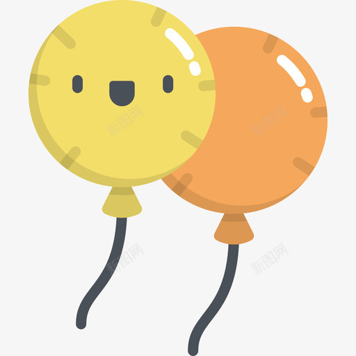 气球新年4平的图标svg_新图网 https://ixintu.com 平的 新年4 气球