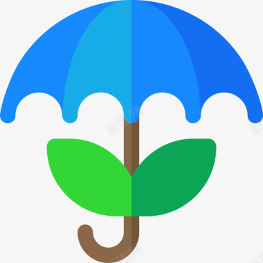 雨伞温室公寓图标图标