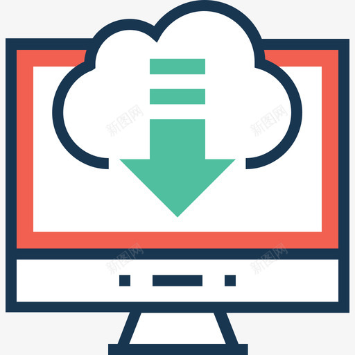 监视器网页和开发12线颜色图标svg_新图网 https://ixintu.com 监视器 线颜色 网页设计和开发12