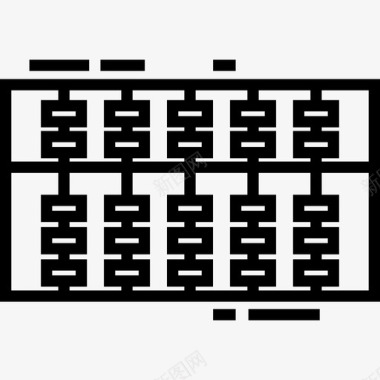 算盘学习13直线图标图标