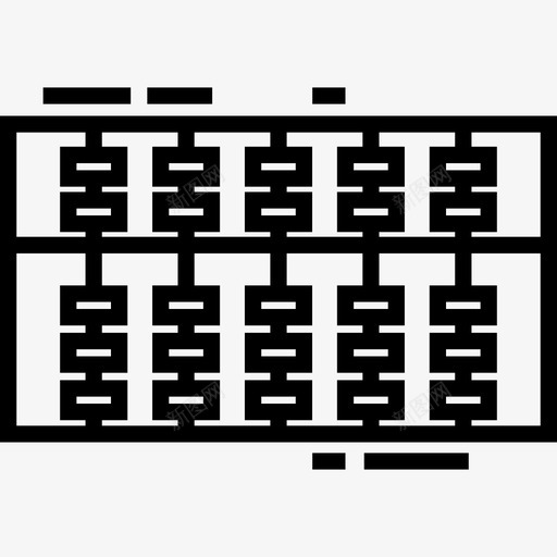 算盘学习13直线图标svg_新图网 https://ixintu.com 学习13 直线 算盘