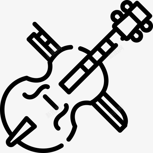 大提琴乐器11直管乐器图标svg_新图网 https://ixintu.com 乐器11 大提琴 直管乐器
