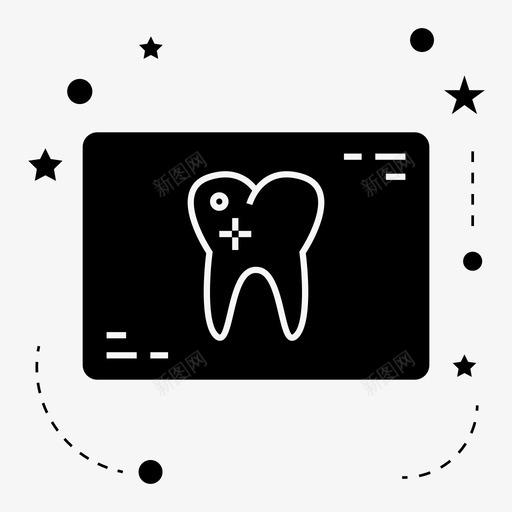 诊所牙科医疗图标svg_新图网 https://ixintu.com x光 医疗 牙科 牙齿 诊所