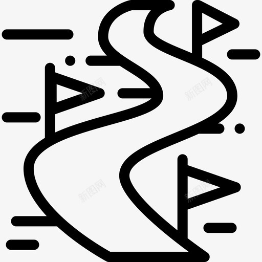 线路寒假3直线图标svg_新图网 https://ixintu.com 寒假3 直线 线路