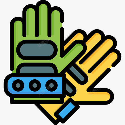 手套冒险运动7线性颜色图标svg_新图网 https://ixintu.com 冒险运动7 手套 线性颜色