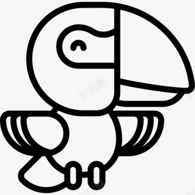 金刚鹦鹉川维动物直系图标图标