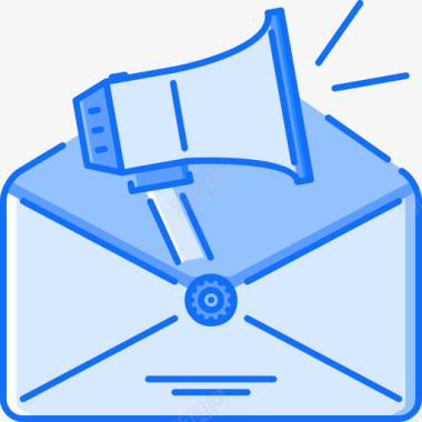 邮件seo65蓝色图标图标