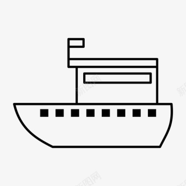 船运输车辆图标图标