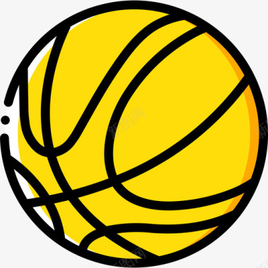 篮球休闲14黄色图标图标