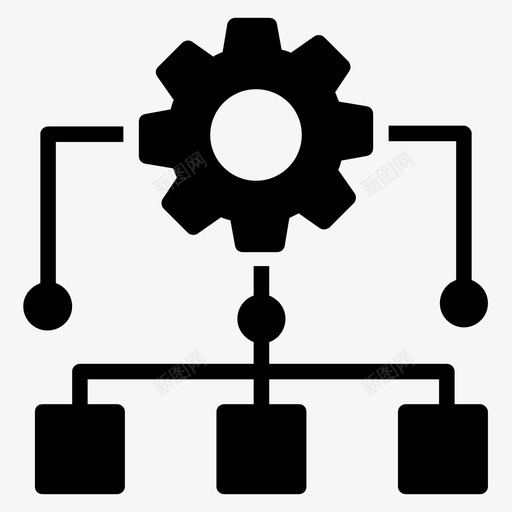 自动化解决方案自动化能源管理图标svg_新图网 https://ixintu.com 工程 机制 百万富翁习惯字形图标 能源管理 自动化 自动化解决方案