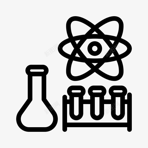 科学教育实验室图标svg_新图网 https://ixintu.com 大学 学校 实验室 教育 科学