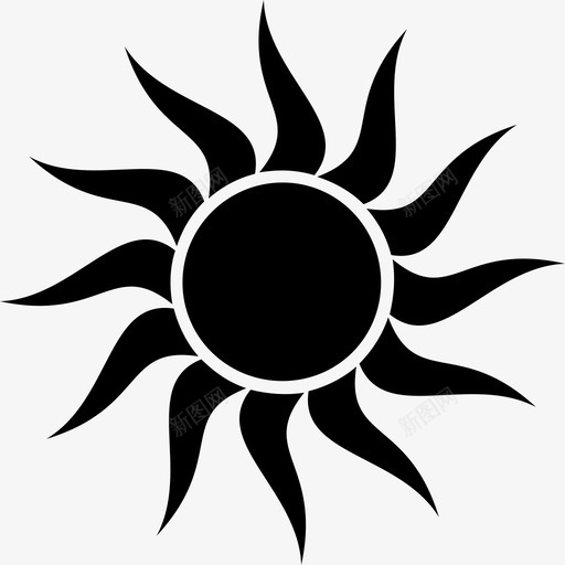 太阳光螺旋桨图标svg_新图网 https://ixintu.com 光 太阳 日出 螺旋桨 阳光