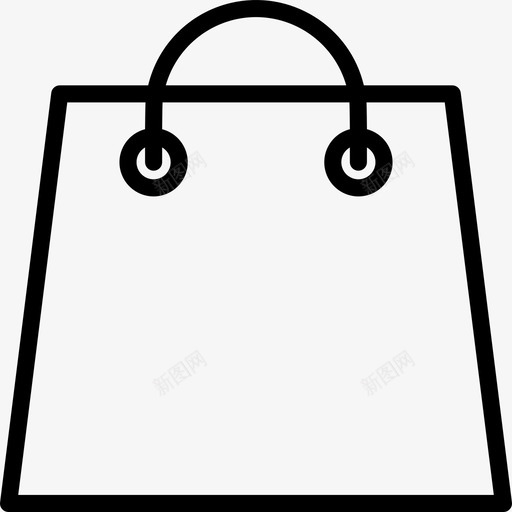 购物袋必需品23线性图标svg_新图网 https://ixintu.com 必需品23 线性 购物袋