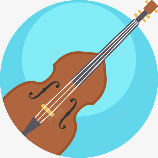 低音提琴9低音图标svg_新图网 https://ixintu.com 低音 低音提琴9