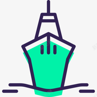 船旅行51绿影图标图标