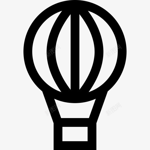 热气球冒险19直线型图标svg_新图网 https://ixintu.com 冒险19 热气球 直线型