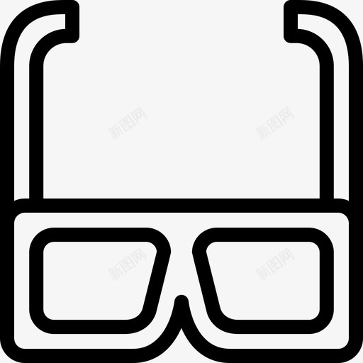 3d眼镜风景艺术13线性图标svg_新图网 https://ixintu.com 3d眼镜 线性 风景艺术13