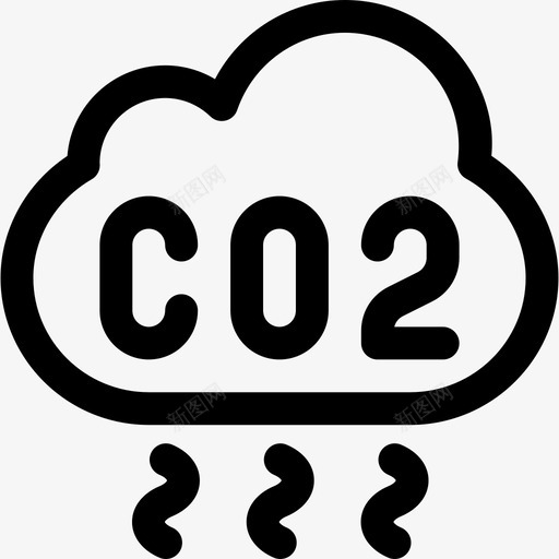 二氧化碳工业26线性图标svg_新图网 https://ixintu.com 二氧化碳 工业26 线性