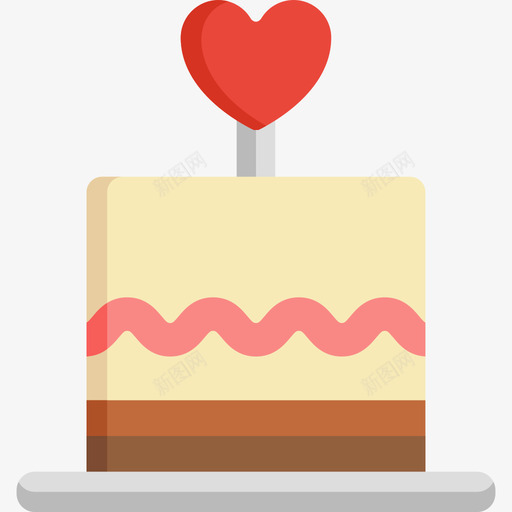 蛋糕爱21平的图标svg_新图网 https://ixintu.com 平的 爱21 蛋糕