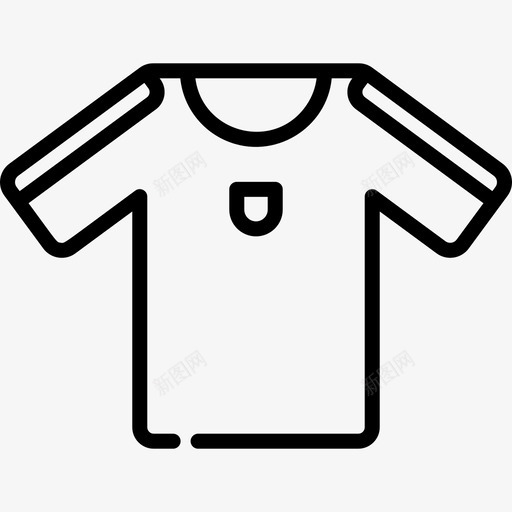 衬衫足球队2直线型图标svg_新图网 https://ixintu.com 直线型 衬衫 足球队2