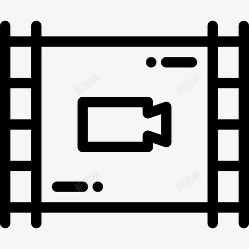 电影胶片电影5线性图标svg_新图网 https://ixintu.com 电影5 电影胶片 线性