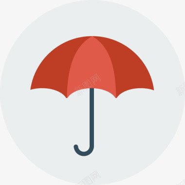 雨伞商务自由时间公寓图标图标