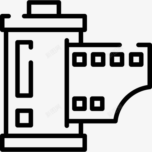 电影胶片电影院9线性图标svg_新图网 https://ixintu.com 电影胶片 电影院9 线性