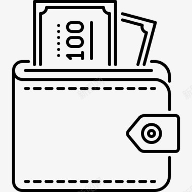 钱包钱22直系图标图标