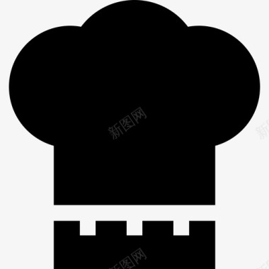 厨师帽面包房33填充图标图标