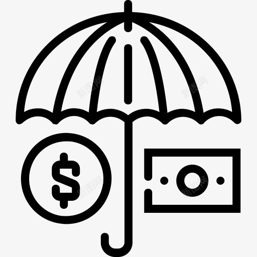雨伞商务187直系图标svg_新图网 https://ixintu.com 商务187 直系 雨伞