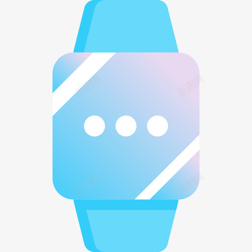 苹果手表健身52蓝色图标svg_新图网 https://ixintu.com 健身52 苹果手表 蓝色