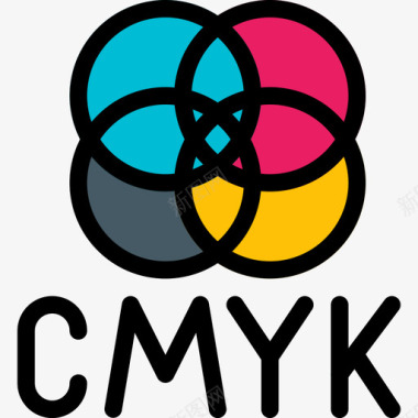 Cmyk49线性颜色图标图标