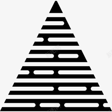 金字塔商业和金融39坚实图标图标