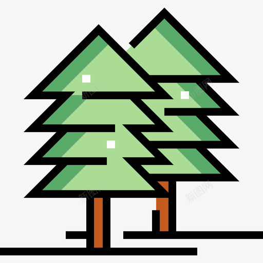 森林冒险22线性颜色图标svg_新图网 https://ixintu.com 冒险22 森林 线性颜色