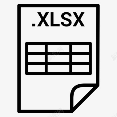 excel文件xlsx图标图标