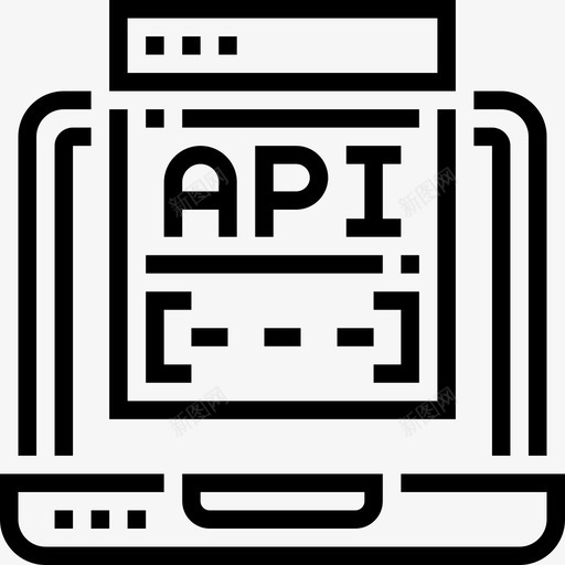 Api编程15线性图标svg_新图网 https://ixintu.com Api 线性 编程15